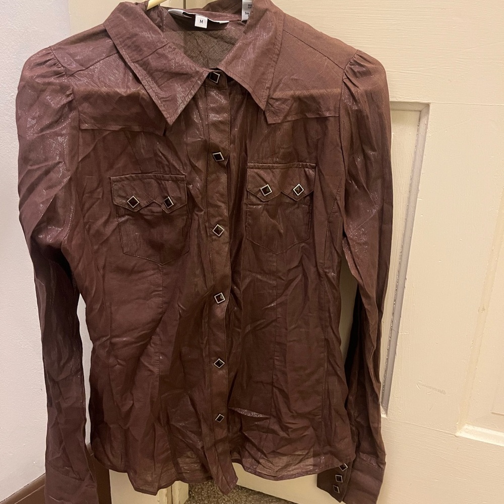 Roper Snap-Up Brown Shirt